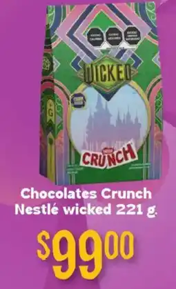 Soriana Híper Chocolates Crunch Nestlé wicked oferta