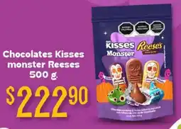 Soriana Híper Kisses monster reeses chocolates oferta