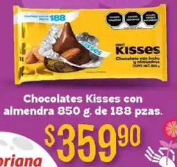 Soriana Híper Kisses con almendra chocolates oferta
