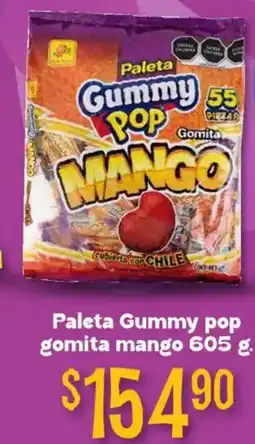 Soriana Híper Gummy pop paleta gomita mango oferta