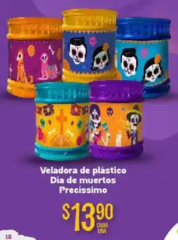 Soriana Híper Veladora de plástico día de muertos precíssimo oferta