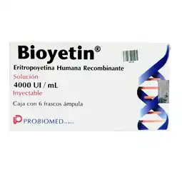 Farmacias YZA Bioyetin 4000Ui 6 Amp oferta