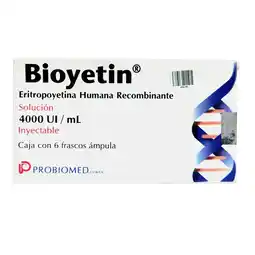 Farmacias YZA Bioyetin 4000Ui 6 Amp oferta