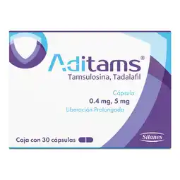 Farmacias YZA Aditams Tamsulosina 0.4Mg 30 Capsulas oferta