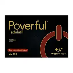 Farmacias YZA Poverful 20Mg 1 Tab oferta