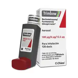Farmacias Benavides 87 mcg Beclometasona/5 mcg Formoterol/9 mcg Glicopirronio Aerosol para Inhalación oferta