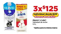 Bodega Aurrerá Alpura o Lala leche oferta