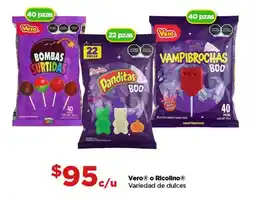 Bodega Aurrerá Vero o Ricolino dulces oferta