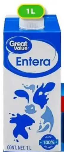 Bodega Aurrerá Great Value leche entera oferta