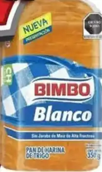 Bodega Aurrerá Bimbo blanco pan de harina de trigo oferta