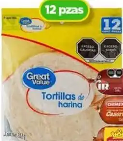 Bodega Aurrerá Great Value tortillas de harina oferta