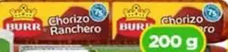 Bodega Aurrerá Burr chorizo ranchero oferta