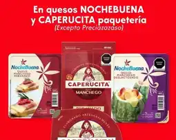 Soriana Híper En quesos nochebuena y caperucita paquetería oferta