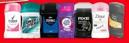Soriana Híper En todos los desodorantes en barra regulares AXE, REXONA, STEFANO, LADY SPEED STICK, MEN SPEED STICK y DOVE oferta