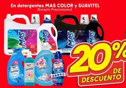 Soriana Híper En detergentes mas color y suavitel oferta