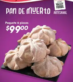 Soriana Híper Valley Foods pan de muerto oferta