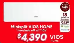 Soriana Híper VIOS Home minisplit aire acondicionado oferta
