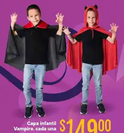 Soriana Híper Capa infantil vampiro oferta