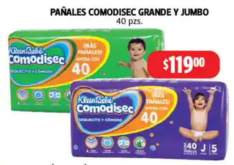 Farmacias Guadalajara Pañales Comodisec Grande y Jumbo 40 pzs. oferta
