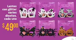 Soriana Híper Lentes con glitter varios diseños, cada uno oferta