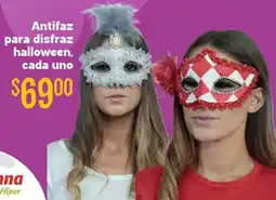 Soriana Híper Antifaz para disfraz halloween, cada uno oferta