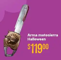 Soriana Híper Arma motosierra halloween oferta