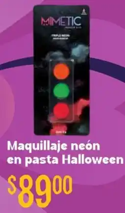 Soriana Híper Maquillaje neón en pasta halloween oferta