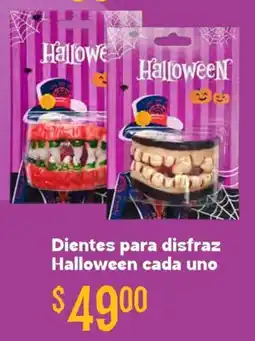 Soriana Híper Dientes para disfraz halloween cada uno oferta