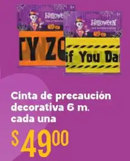 Soriana Híper Cinta de precaución decorativa oferta