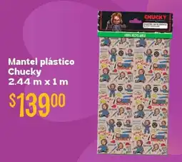 Soriana Híper Mantel plástico chucky oferta