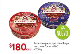 Lata con queso tipo manchego con nuez Caperucita 700g