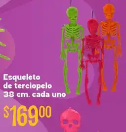 Soriana Híper Esqueleto de terciopelo oferta