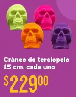Soriana Híper Cráneo de terciopelo oferta