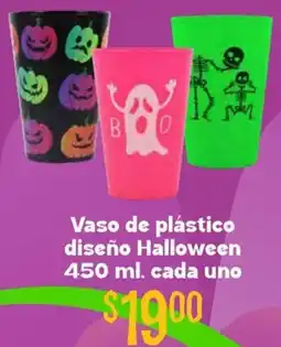 Soriana Híper Vaso de plástico diseño halloween oferta
