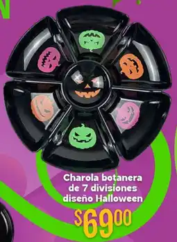 Soriana Híper Charola botanera de 7 divisiones diseño halloween oferta