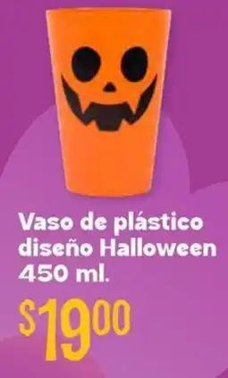 Soriana Híper Vaso de plástico diseño halloween oferta
