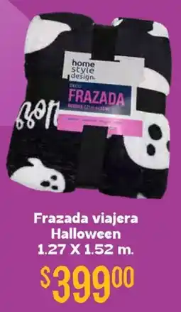 Soriana Híper Frazada viajera halloween oferta