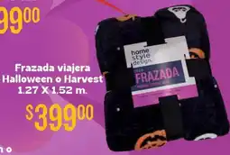 Soriana Híper Frazada viajera halloween o harvest oferta