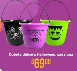 Soriana Híper Cubeta dulcera halloween, cada una oferta