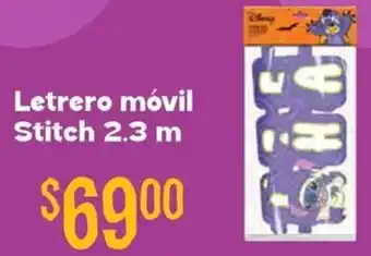 Soriana Híper Letrero móvil stitch oferta