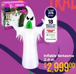 Soriana Híper Inflable fantasma oferta