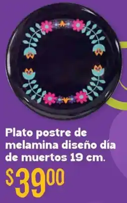 Soriana Híper Plato postre de melamina diseño día de muertos oferta