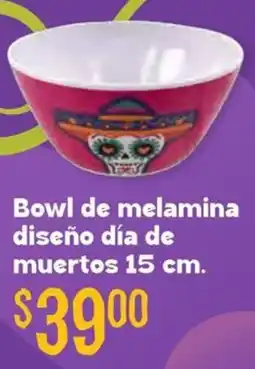 Soriana Híper Bowl de melamina diseño día de muertos oferta