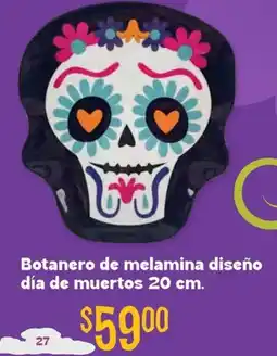 Soriana Híper Botanero de melamina diseño día de muertos oferta