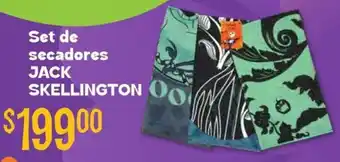 Soriana Híper Jack skellington set de secadores oferta