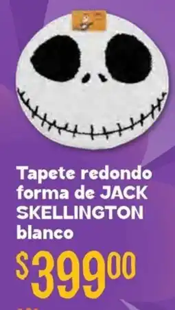 Soriana Híper Jack skellington tapete redondo forma blanco oferta