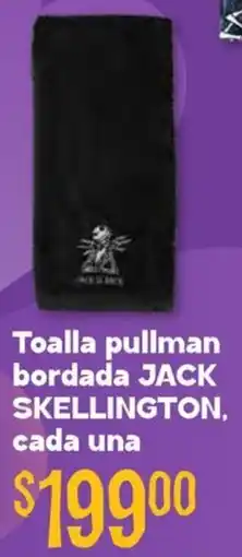 Soriana Híper Jack skellington toalla pullman bordada cada una oferta