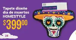 Soriana Híper Homestyle tapete diseño día de muertos oferta