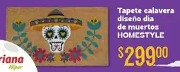 Soriana Híper Tapete calavera diseño día de muertos homestyle oferta