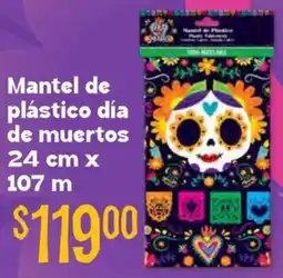 Soriana Híper Mantel de plástico día de muertos oferta